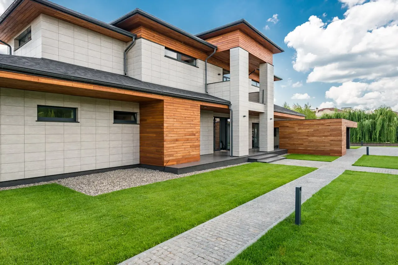 landscaped area